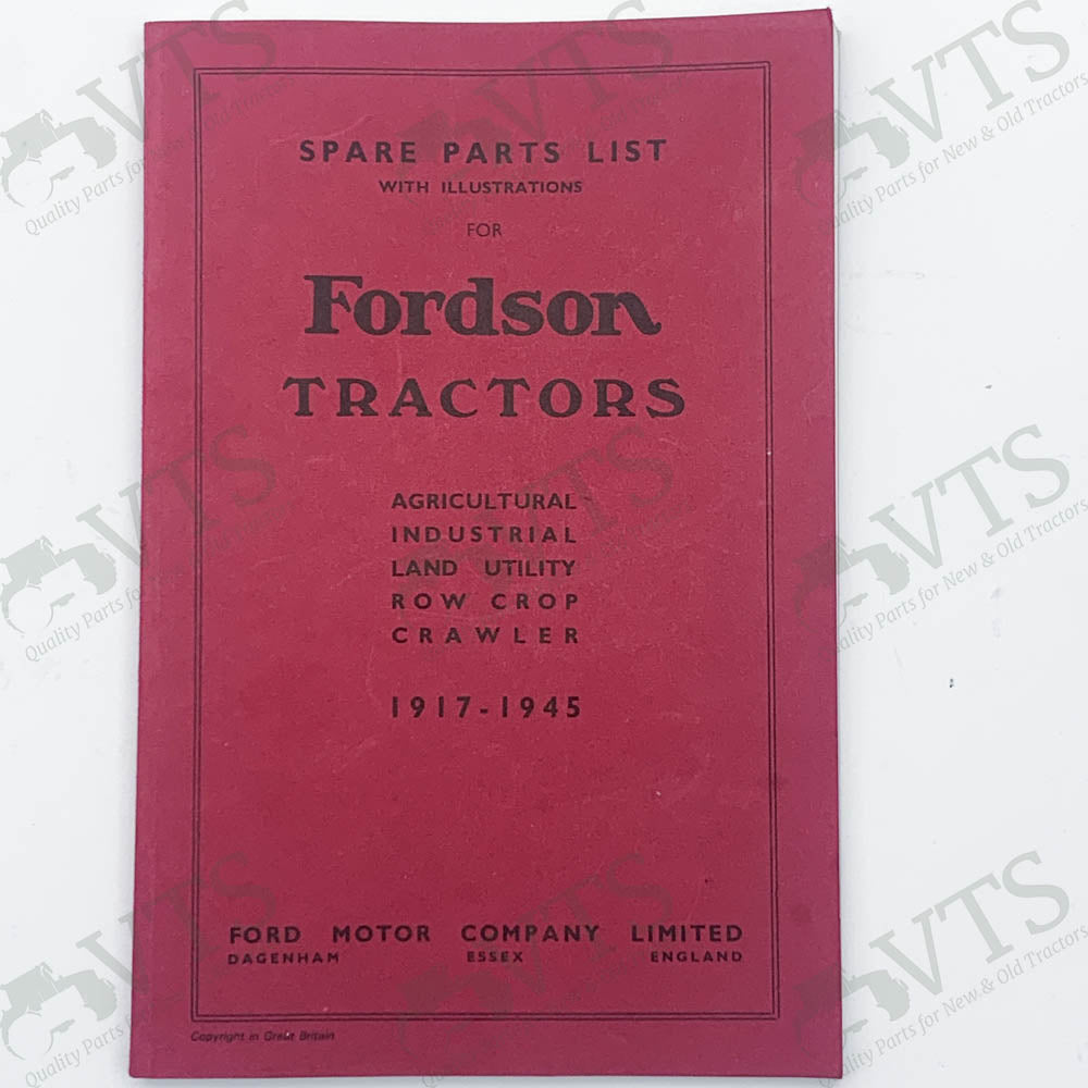 Fordson Standard N Spare Parts List