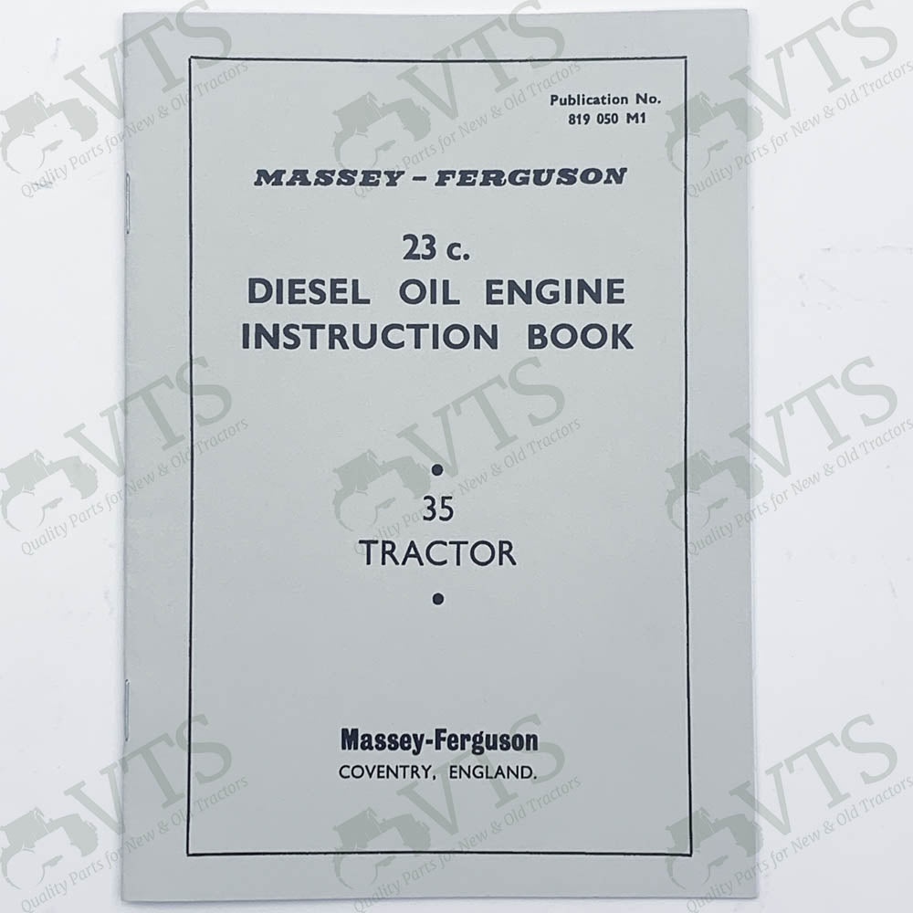 Massey Ferguson 23c Instruction Book