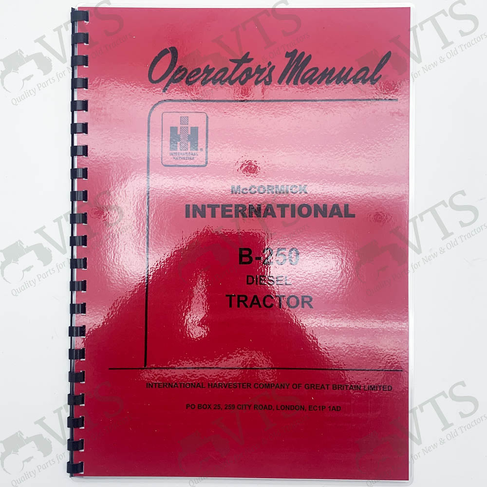 International B-250 Operators' Handbook