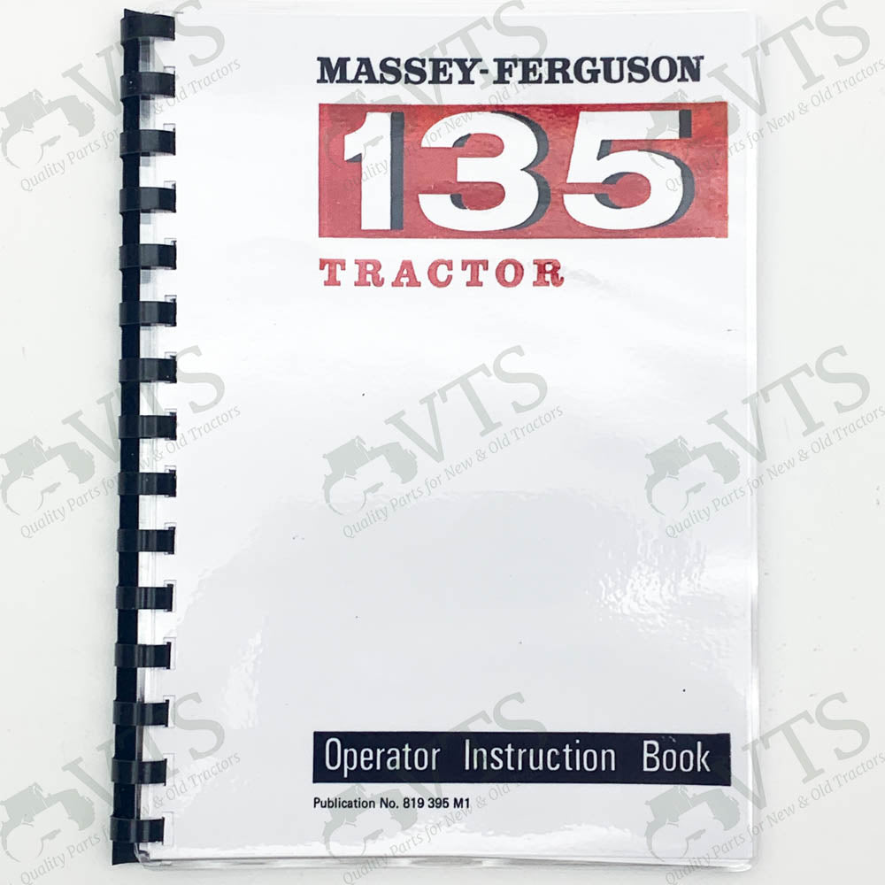 Massey Ferguson 135 Operators' Handbook | VTS